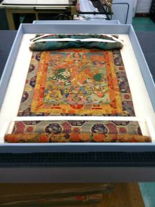 a thangkas from the Beinecke collection that was housed by Conservation & Exhibition Services